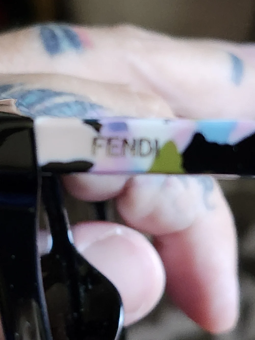 Fendi Sunglasses With Pdotective Leather Case